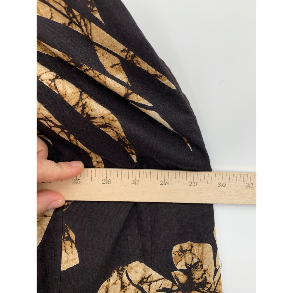 Maeve Anthropologie Dress Womens Medium Black Brown Floral Maxi Boho Summer - Picture 9 of 10